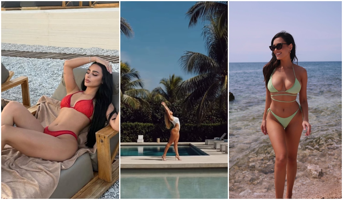 FOTOLAJM  Eva Murati në Itali pa të dashurin  Egli Tako fsheh partnerin  Pozat sensuale nga bregdeti të vajzave VIP