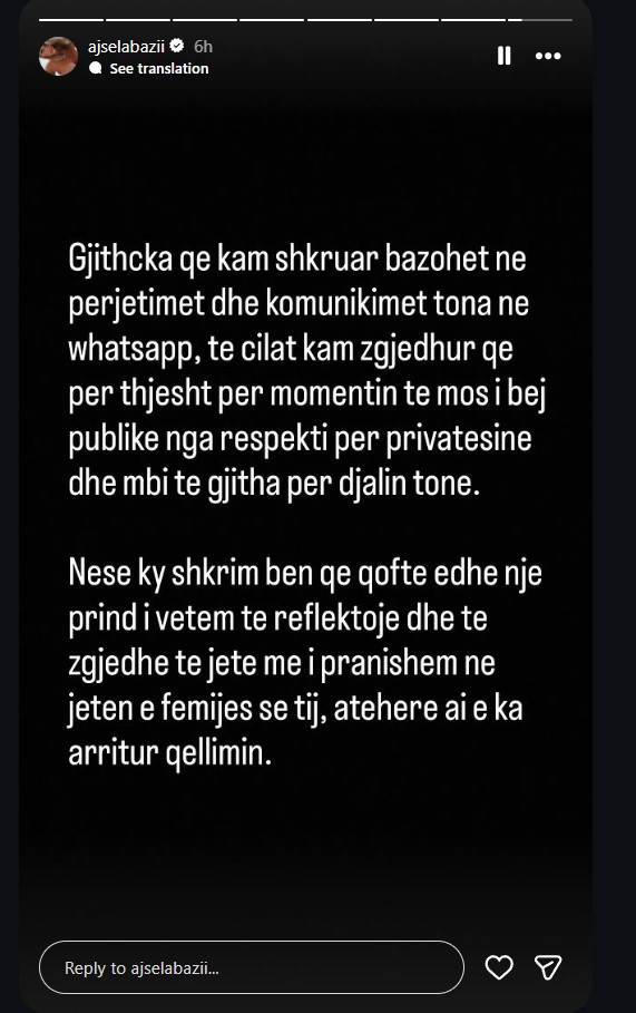 Ajsel Abazi Eros Greza reagim (1)