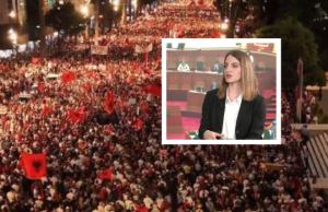Mrjana Koceku protesta