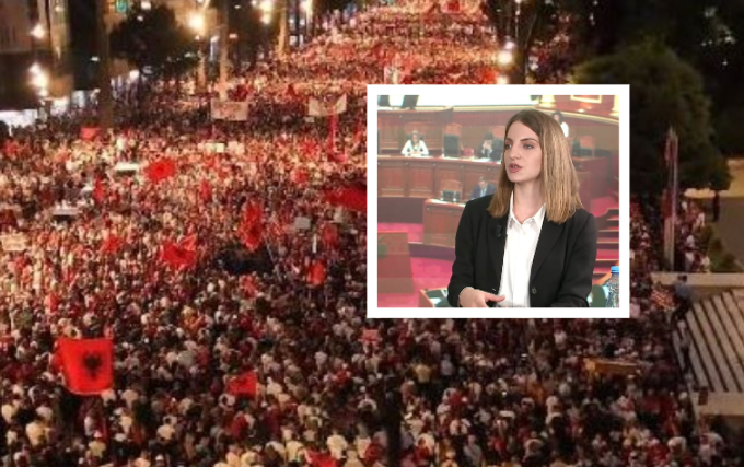 Mrjana Koceku protesta