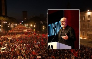 edi rama protesta