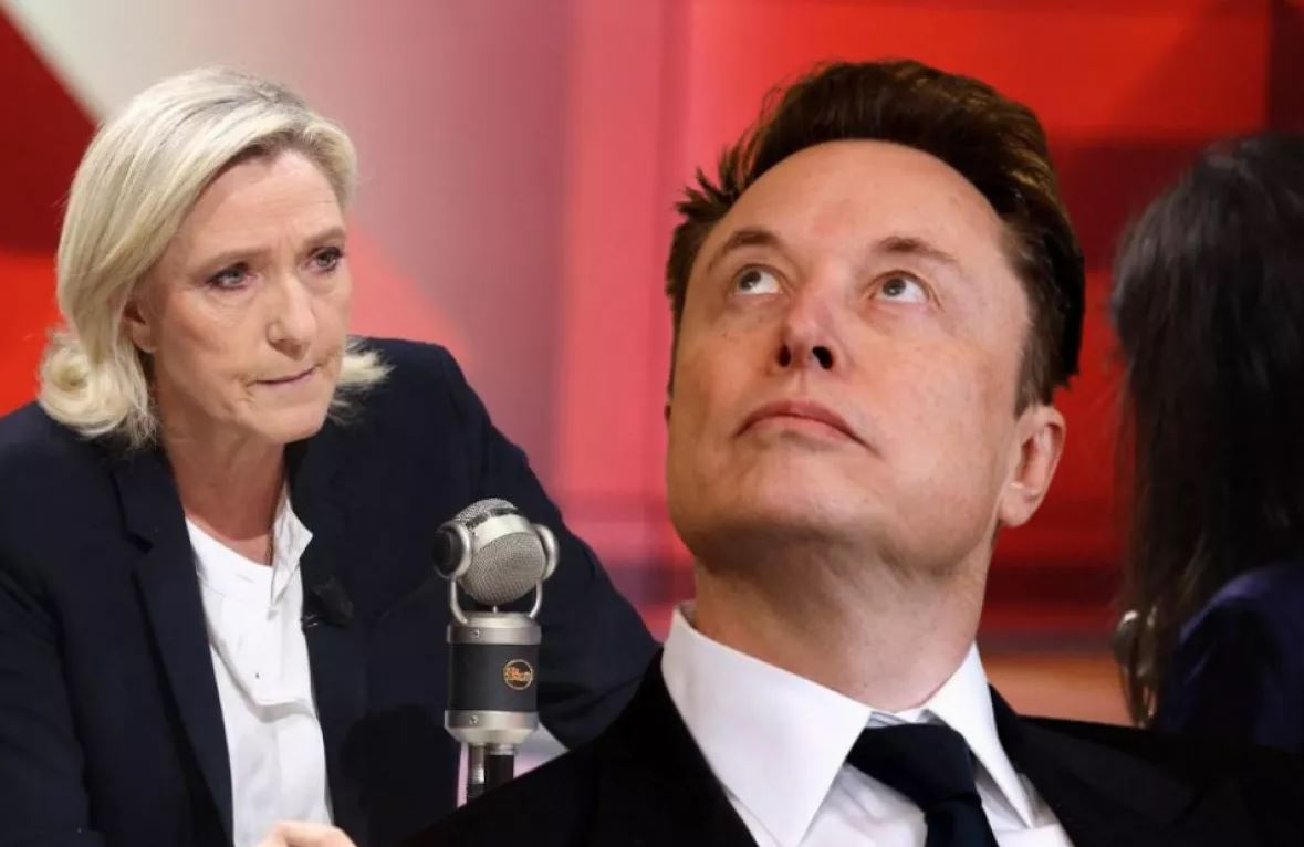 elon musk marine le pen