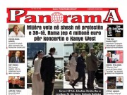 LEXO faqen e parë të Gazetës Panorama, datë 8 Korrik 2026