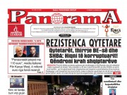LEXO faqen e parë të Gazetës Panorama, datë 10 Korrik 2026