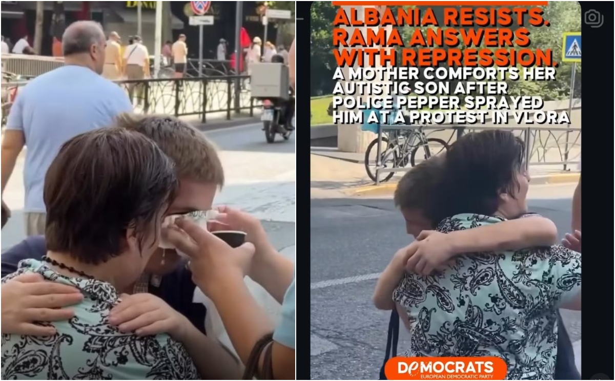 protesta dhuna nena me femijen autik