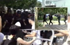 protesta para parlamentit