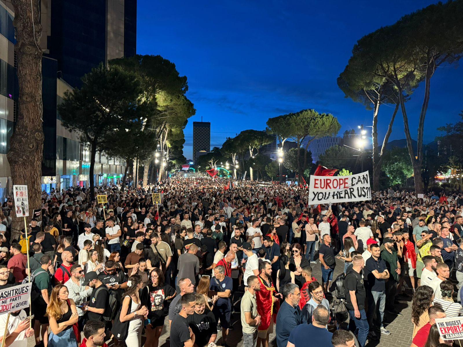 protestat pankarta tirane kryeministria edi rama (13)