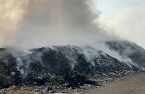 zjarri ne fushen e mbetjeve ne fushe kruje
